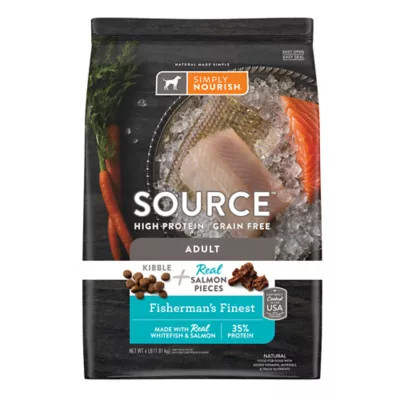 Product Simply Nourish® Source Kibble + Adult Dry Dog Food - Salmon, High-Protein, Grain Free