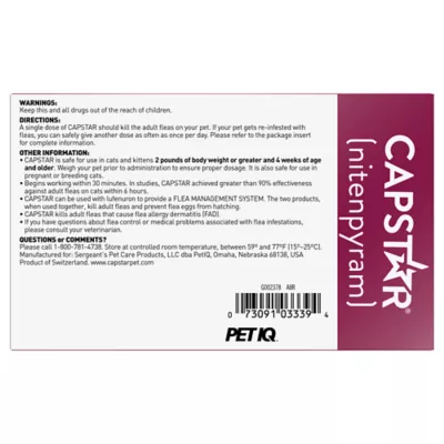 Product Capstar™ 2-25 Lb Cat Flea Treatment