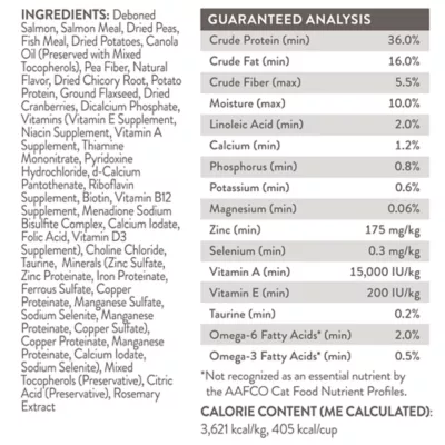 Product Simply Nourish® Original Cat Dry Food - Salmon & Peas, Natural, Grain Free