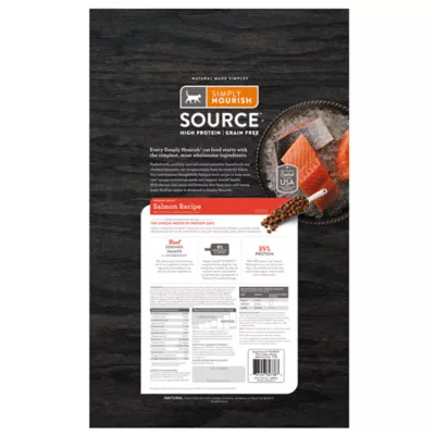 Product Simply Nourish® Source Indoor Cat Dry Food - Salmon, Natural, High-Protein, Grain Free