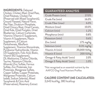 Product Simply Nourish® Original  Adult Dry Dog Food - Chicken, Pea & Potato