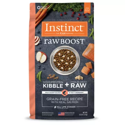 Product Instinct® Raw Boost Kibble + Freeze-Dried Raw All Life Stages Dry Dog Food - Raw, Grain Free, Salmon