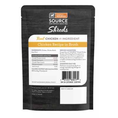 Product Simply Nourish® Source Dog Meal Topper - Shreds, 3 Oz.
