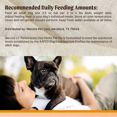 Product Merrick® Lil' Plates® Grain Free Small Breed Adult Wet Dog Food - Natural, 3.5 oz