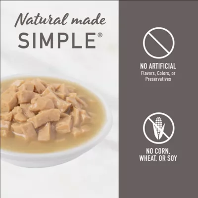 Product Simply Nourish® Original Cat Wet Food - 3 Oz, Natural, Morsels in Broth, With-Grain