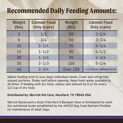 Product Merrick® Backcountry® Hero's Banquet Stew Adult Wet Dog Food - Grain Free, 12.7 oz