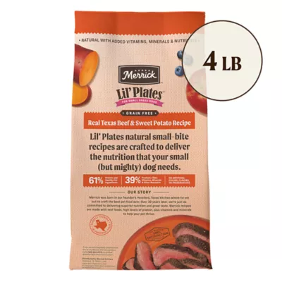 Product Merrick® Lil' Plates® Grain Free Small Breed Adult Dry Dog Food - Natural, Texas Beef & Sweet Potato