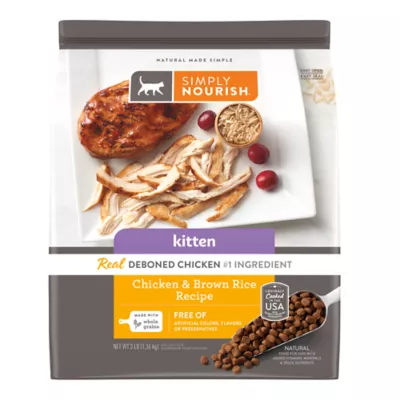 Product Simply Nourish® Original Kitten Cat Dry Food - Chicken & Rice, Natural, With-Grain