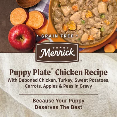 Product Merrick® Grain Free Premium Puppy Wet Dog Food - Natural, Puppy Plate 12.7 oz