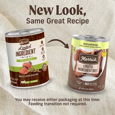 Product Merrick® Limited Ingredient Diet® Adult Wet Dog Food - Grain Free, Lamb, 12.7 oz