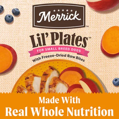 Product Merrick® Lil' Plates® Freeze Dried Raw Pieces Small Breed Adult Dry Dog Food - Grain Free, Chicken