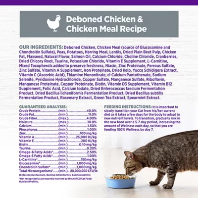 Product Wellness® Complete Health Senior Cat Food - Natural, Grain Free, Chicken & Chicken Meal
