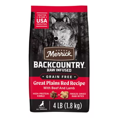 Product Merrick® Backcountry® Grain Free Adult Dry Dog Food - Natural, Freeze Dried Raw Pieces, Beef & Lamb