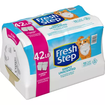 Product Fresh Step Simply Unscented Clumping Cat Litter, Bag, 42 LB