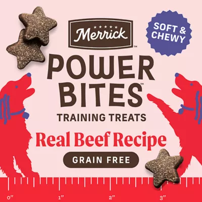 Product Merrick® Power Bites® Adult Dog Treats - Texas Beef, Soft & Chewy, Real Meat, Grain Free