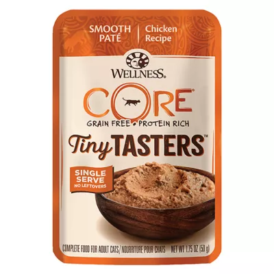 Product Wellness® CORE® Tiny Tasters Adult Cat Wet Food - Grain Free, Pate, Single Serve, 1.75 Oz