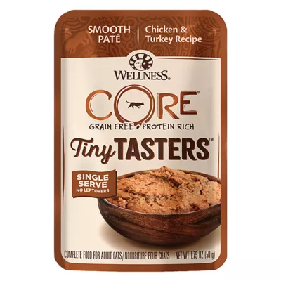 Product Wellness® CORE® Tiny Tasters Adult Cat Wet Food - Grain Free, Pate, Single Serve, 1.75 Oz