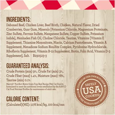 Product Merrick® Purrfect Bistro® Adult Wet Cat Food - 3 Oz., Corn Free, Grain Free