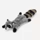 Product Joyhound® Crazy Comfy Realistic Raccoon Flattie Dog Toy - Crinkle, Squeaker