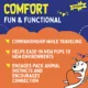 Product Joyhound® Crazy Comfy Realistic Raccoon Flattie Dog Toy - Crinkle, Squeaker