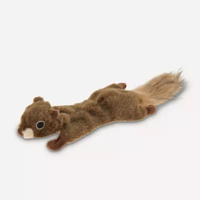 Product Joyhound® Crazy Comfy Realistic Squirrel Flattie Dog Toy - Crinkle, Squeaker