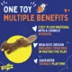 Product Joyhound® Crazy Comfy Realistic Squirrel Flattie Dog Toy - Crinkle, Squeaker