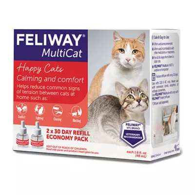 Product Feliway® MultiCat Calming Diffuser - Anxiety/Stress Relief for Cats - 2x 48mL 30 Day Refill