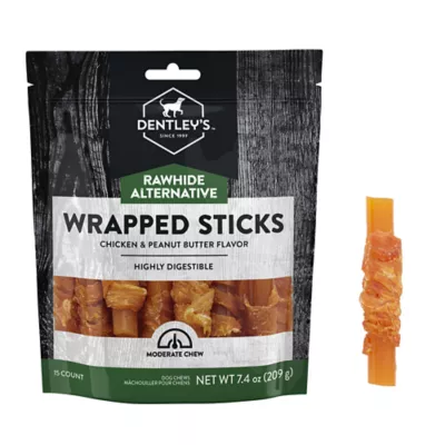 Product Dentley's® Rawhide-Free Wrapped Mini Sticks Dog Treats - 15 Count