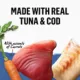 Product Beyond Wet Cat Food In Gravy Wild Caught Tuna, Wild Alaskan Cod & Carrot, 85 g