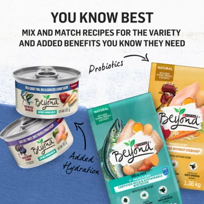 Product Beyond Wet Cat Food In Gravy Wild Caught Tuna, Wild Alaskan Cod & Carrot, 85 g