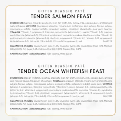 Product Fancy Feast® Kitten Classic Pate Wet Cat Food - Variety Pack, 3 Oz, 24 Count, Real Milk