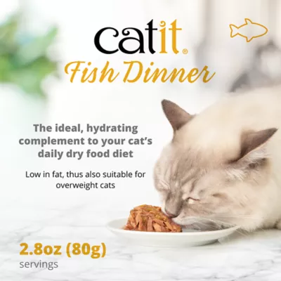 Product Catit® Fish Dinner Adult Cat Food with Tilapia and Potato in Gravy, Low Fat