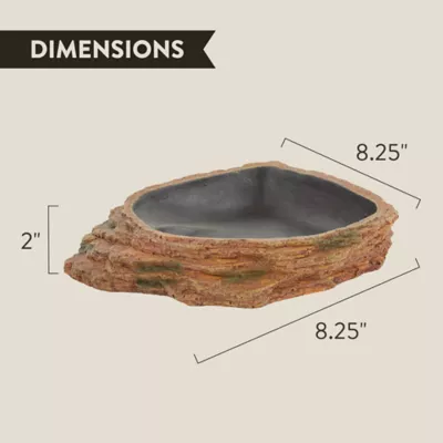 Product Thrive Brown Reptile Bowl