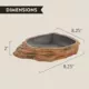 Product Thrive Brown Reptile Bowl
