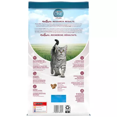 Product Purina ONE +Plus Dry Cat Senior 7+ Food - Chicken, 1.8 kg