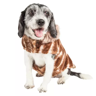 Product Pet Life® Luxe "Tira-Poochoo" Tiramisu Faux Fur Pet Coat