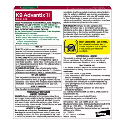 Product K9 Advantix® II Under 10 lbs Dog Flea & Tick Treatment