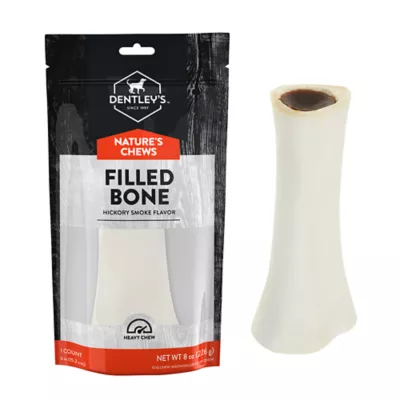 Product Dentley's® Nature's Chews Small Filled Femur Bone Dog Chew - Hickory BBQ