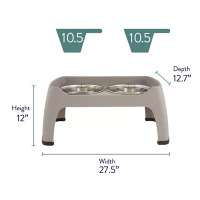Product Top Paw® Elevated Double Diner Pet Feeder