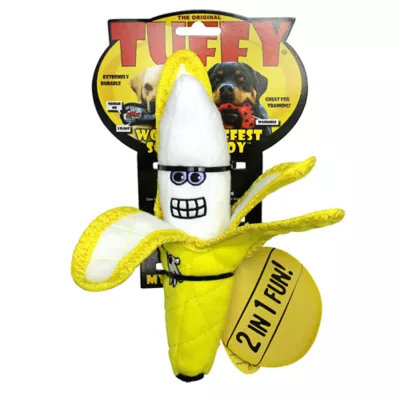 Product TUFFY® Banana 2-in-1 Dog Toy - Tough Plush