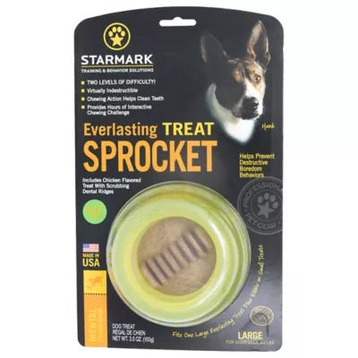 Product Starmark® Everlasting Treat Sprocket Dog Toy - Chicken Flavor