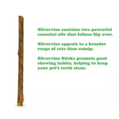 Product Meowijuana® King-Size Silvervine Chewing Sticks - 6 Pack
