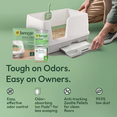 Product Purina Tidy Cats Breeze XL Cat Litter Box System Starter Kit - Litter Box, Pellets & Pads