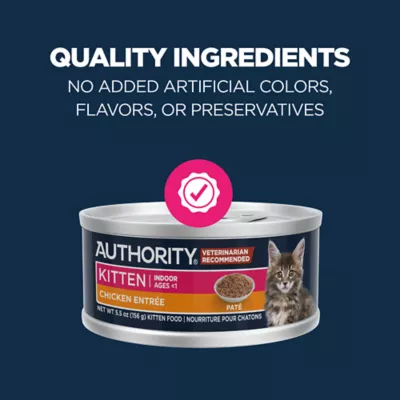 Product Authority® Everyday Health Indoor Kitten Cat Wet Food - 5.5 Oz, Pate, With-Grain