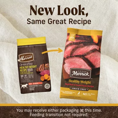 Product Merrick® Grain Free® Healthy Weight Adult Dry Dog Food - Grain Free, Real Beef & Sweet Potato