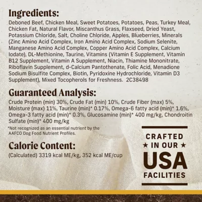Product Merrick® Grain Free® Healthy Weight Adult Dry Dog Food - Grain Free, Real Beef & Sweet Potato