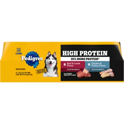 Product Pedigree® High Protein Adult Wet Dog Food - 12 Count, Variety Pack