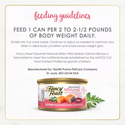 Product Fancy Feast® Gourmet Naturals Kitten Cat Wet Food - 3.33 oz., Natural, With Vitamins