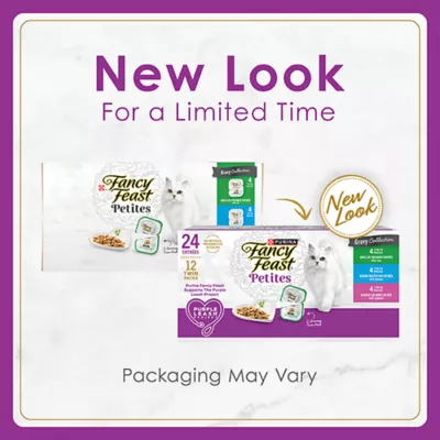 Product Fancy Feast® Petites All Life Stages Cat Wet Food - Topper, Variety Pack, 12 CT, 33.6 OZ