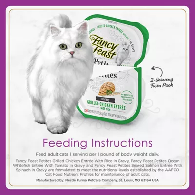 Product Fancy Feast® Petites All Life Stages Cat Wet Food - Topper, Variety Pack, 12 CT, 33.6 OZ